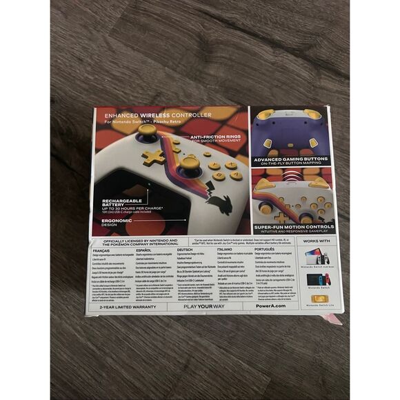 Powera Enhanced Wireless Controller for Nintendo Switch - Pokémon: Pikachu Retro - Picture 2 of 3